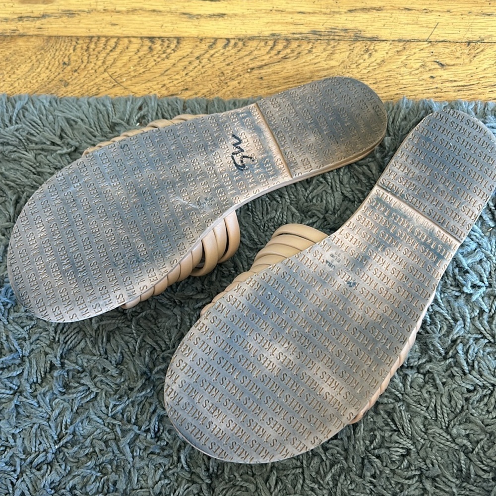 TKEES CARO Nude Tan Slide Sandals Size 8 - Picture 4 of 9